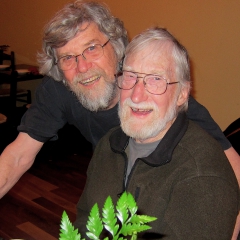 Powell with percussionist, composer, and electronics innovator, Rich O'Donnell