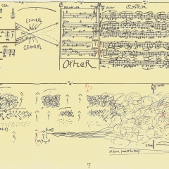 One page of FFFF score, 1993, by Morgan Powell