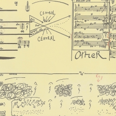 Page of FFFF score, 1992 by Morgan Powell