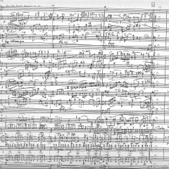 Page of Water Clown score, 2000, by Morgan Powell