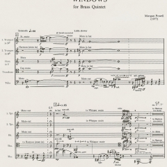 Windows for Brass Quintet, 1977 page 2
