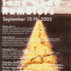 TRR poster - Austin, Texas 2003