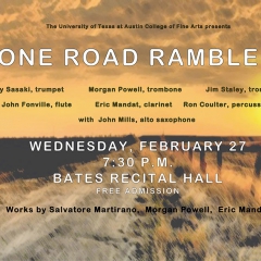 The University of Texas at Austin College of Fine Arts presents Tone Road Ramblers, 2-27-2013